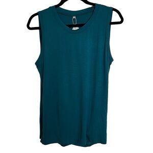 Mippo Teal Open Back Sleeveless Top Tank Top NWT Large